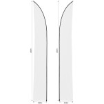 Legend 4m Sublimated Arcfin Double-Sided Flying Banner Skin (Excludes Hardware)