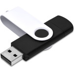 Shuffle Gyro Black Flash Drive – 8GB