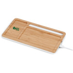 Okiyo Musen Bamboo Wireless Charger Desk Organiser