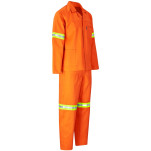 Trade Polycotton Conti Suit - Reflective Arms, Legs & Back - Yellow Tape