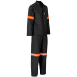 Trade Polycotton Conti - Suit Reflective Arms, Legs & Back - Orange Tape