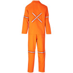 Trade Polycotton Conti - Suit Reflective Arms, Legs & Back - Orange Tape