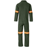 Acid Resistant Polycotton Conti Suit - Reflective Arm & Legs - Orange Tape
