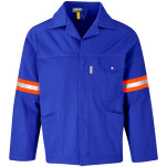 Artisan Premium 100% Cotton Jacket - Reflective Arms - Orange Tape