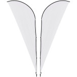 Legend 2M Sublimated Sharkfin Double-Sided Flying Banner - 1 complete unit