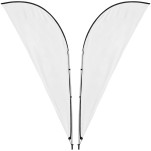 Legend 3M Sublimated Sharkfin Double-Sided Flying Banner - 1 complete unit