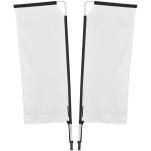 Legend 2M Sublimated Telescopic Double-Sided Flying Banner - 1 complete unit