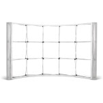 Legend Curved Banner Wall with Wings 3.5m x 2.25m