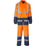 Torrent Two-Tone Hi-Viz Ref Polyester/PVC Rainsuit - Orange
