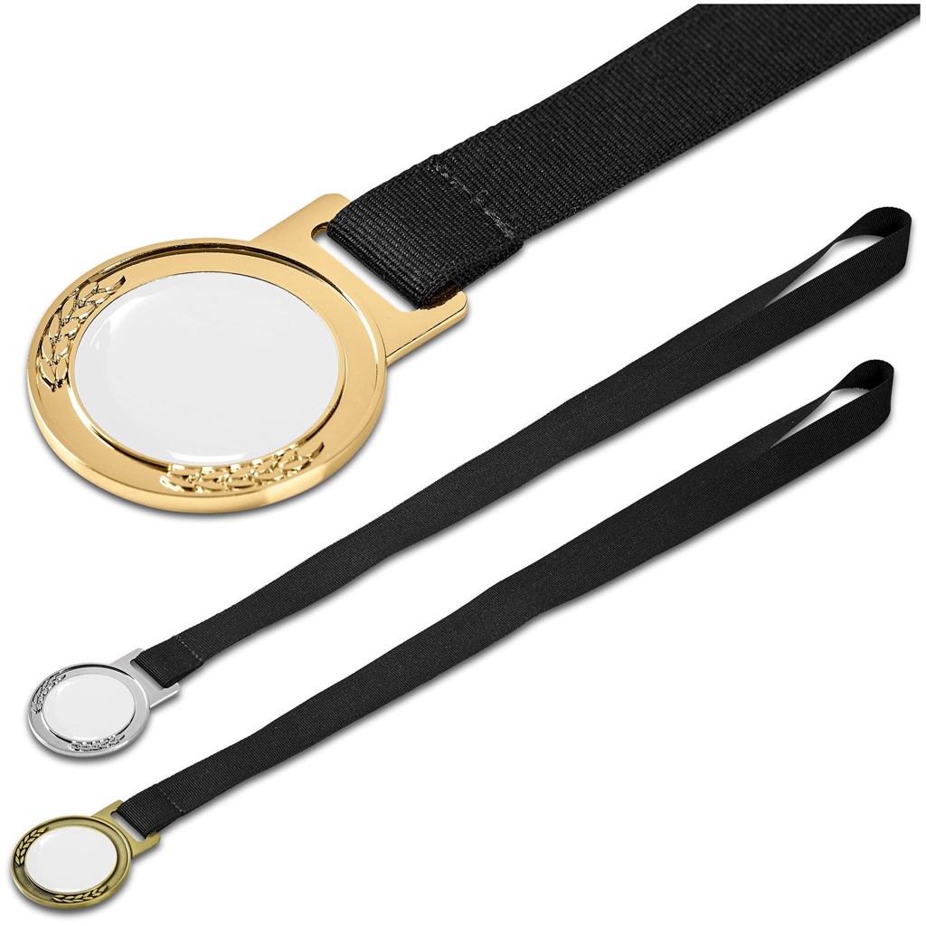 Altitude Achiever Medal With Black Petersham Lanyard