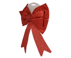 Red Christmas Glitter Bow