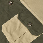 Mens Short Sleeve Serengeti 2-Tone Bush Shirt