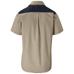 Mens Short Sleeve Serengeti 2-Tone Bush Shirt