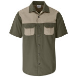 Mens Short Sleeve Serengeti 2-Tone Bush Shirt