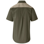 Mens Short Sleeve Serengeti 2-Tone Bush Shirt