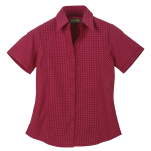 Pioneer Check Blouse Short Sleeve Ladies
