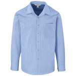 Mens Long Sleeve Micro Check Shirt