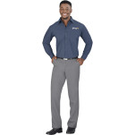 Mens Long Sleeve Micro Check Shirt