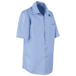 Mens Short Sleeve Micro Check Shirt