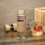 Kooshty Bamboost Glass Water Bottle - 700ml