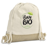 Okiyo Bijin Jute & Cotton Drawstring Bag