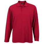 175g Pique Knit Long Sleeve Golfer Mens