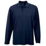 175g Pique Knit Long Sleeve Golfer Mens