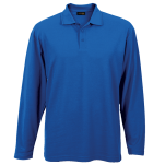 175g Pique Knit Long Sleeve Golfer Mens