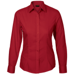 Basic Poly Cotton Blouse Long Sleeve Ladies