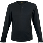 145g Henley Long Sleeve T-Shirt Mens
