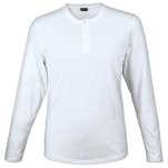 145g Henley Long Sleeve T-Shirt Mens