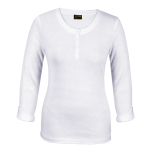 145g Henley Long Sleeve T-Shirt Ladies