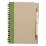 Recycled Spiral Notebook and Pen