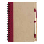 Recycled Spiral Notebook and Pen