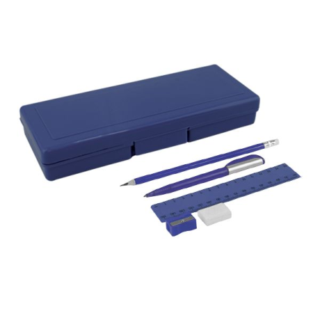 Plastic Stationery Set with 1 colour print