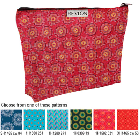 Shweshwe Vera Cosmetic Bag with fc tag