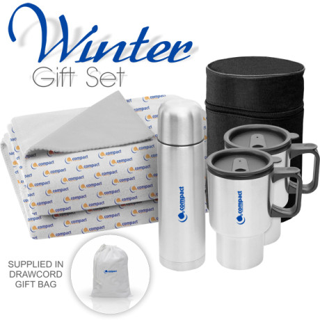 Whittaker Fleece Blanket and Thermal Flask Set
