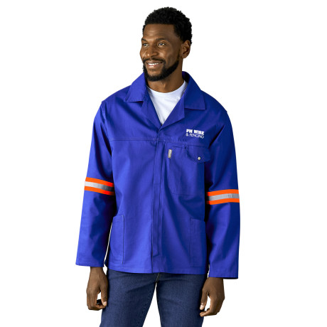 Artisan Premium 100% Cotton Jacket - Reflective Arms - Orange Tape