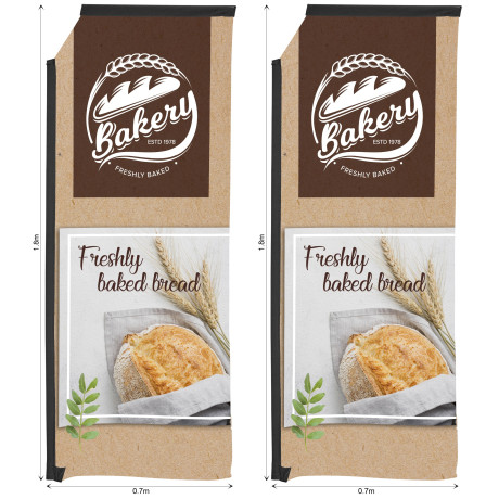 Legend 2m Sublimated Telescopic Flying Banner Skin - Set Of 2 (Excludes Hardware)