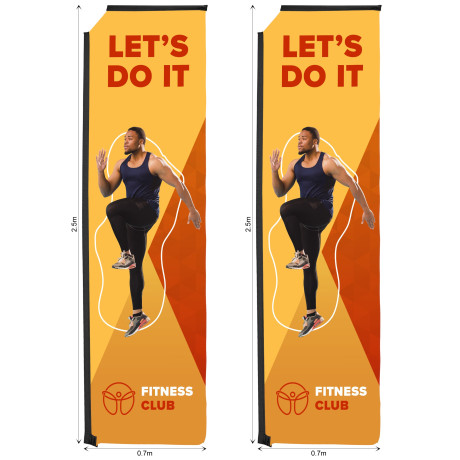 Legend 3m Sublimated Telescopic Flying Banner Skin - Set Of 2 (Excludes Hardware)