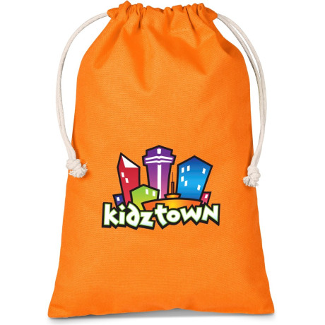 Altitude Allsorts Midi Cotton Drawstring Pouch - Orange