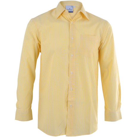 Mens Long Sleeve Drew Shirt - Yellow
