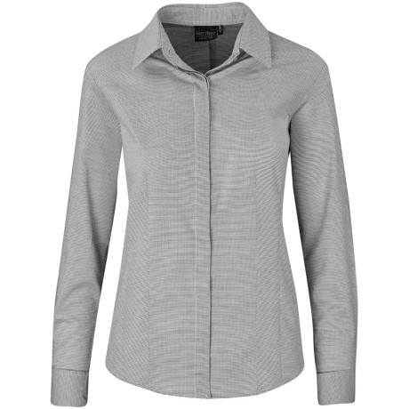 Ladies Long Sleeve Taylor Shirt - Grey