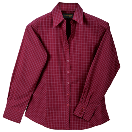 Pioneer Check Blouse Long Sleeve Ladies