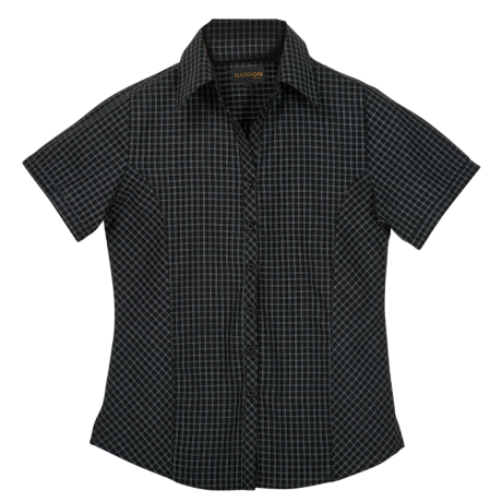 Pioneer Check Blouse Short Sleeve Ladies