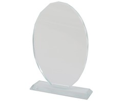 Crystal Trophy - Oval