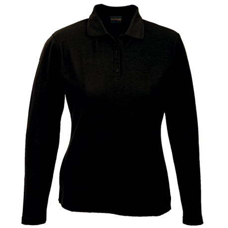175g Pique Knit Long Sleeve Golfer Ladies
