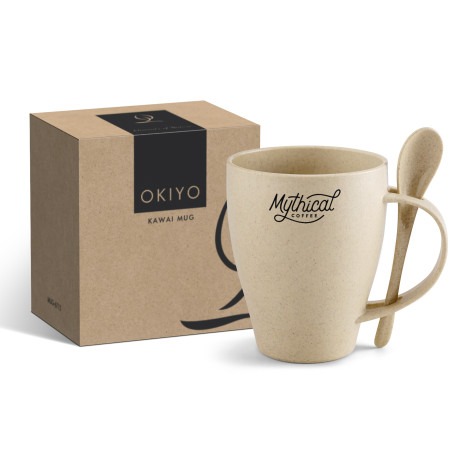 Okiyo Kawai Wheat Straw Mug Set - 350ml