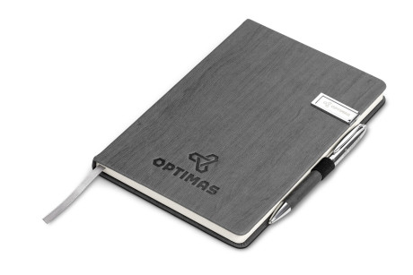 Oakridge A5 Hard Cover USB Notebook - 8GB