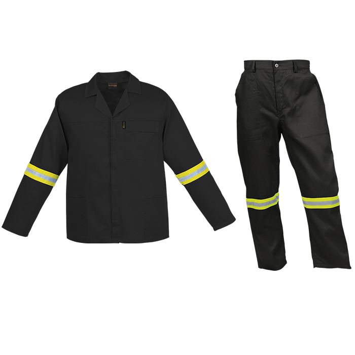 Barron Budget Poly Cotton Conti Suit with Reflective